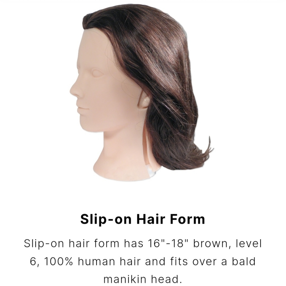 New Celebrity Slip-on Hair Form without Makeup.
